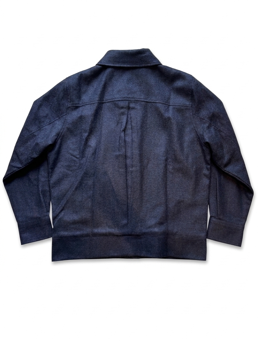 The Zip-Accent Wool Overshirt